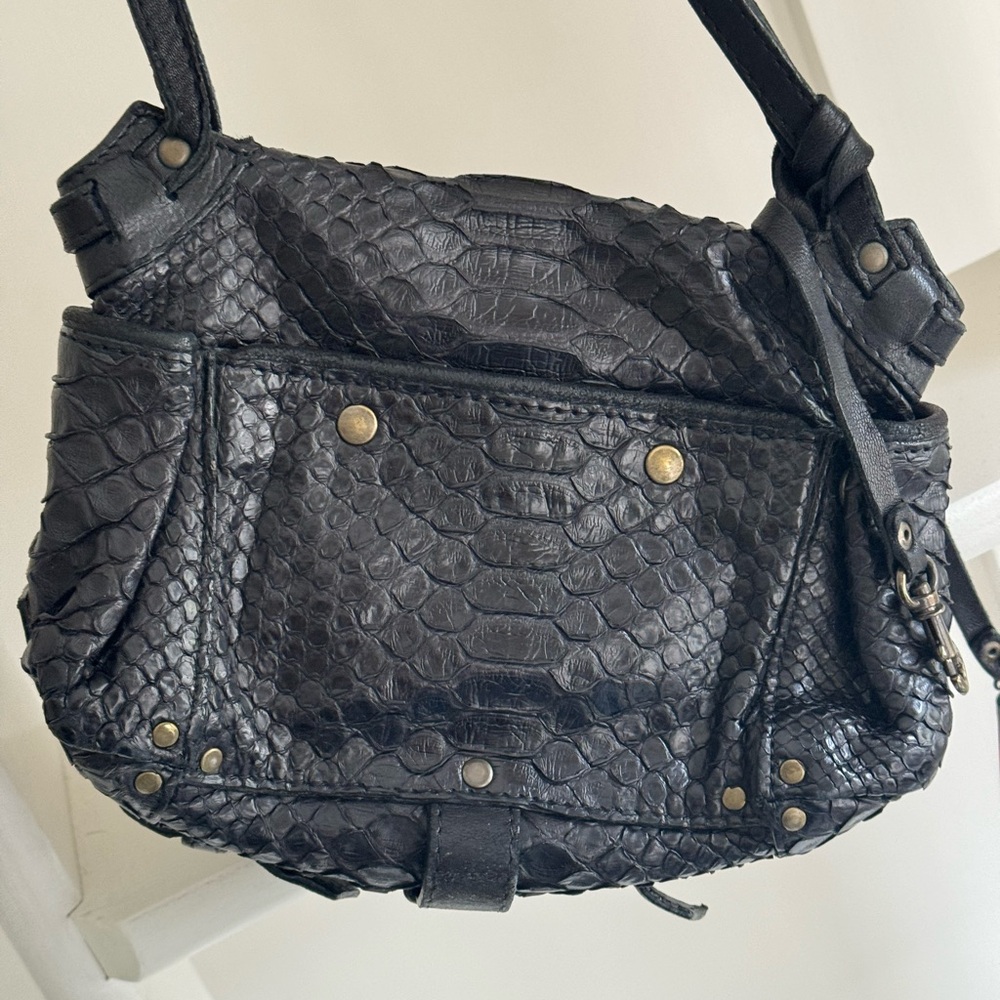 Jerome Dreyfuss Black Python Twee Mini - image 2